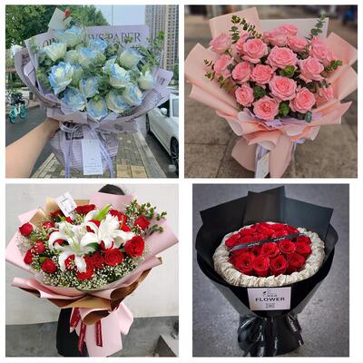 送武汉市江夏区黄陂区新洲区同城鲜花店情人节送老婆玫瑰表白女友