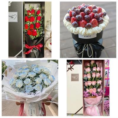 北京市西城区椿树陶然亭广内街鲜花店同城配送女朋友草莓玫瑰花束