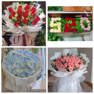 广西桂林市灵川全州兴安永福县同城鲜花店送11朵33枝玫瑰表白女友