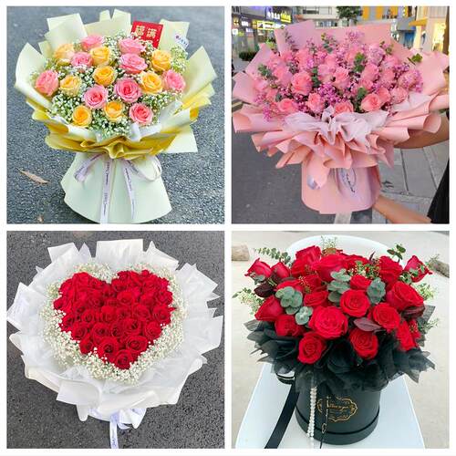 表白送女朋友玫瑰生日花束大理州大理市漾濞祥云宾川县同城鲜花店