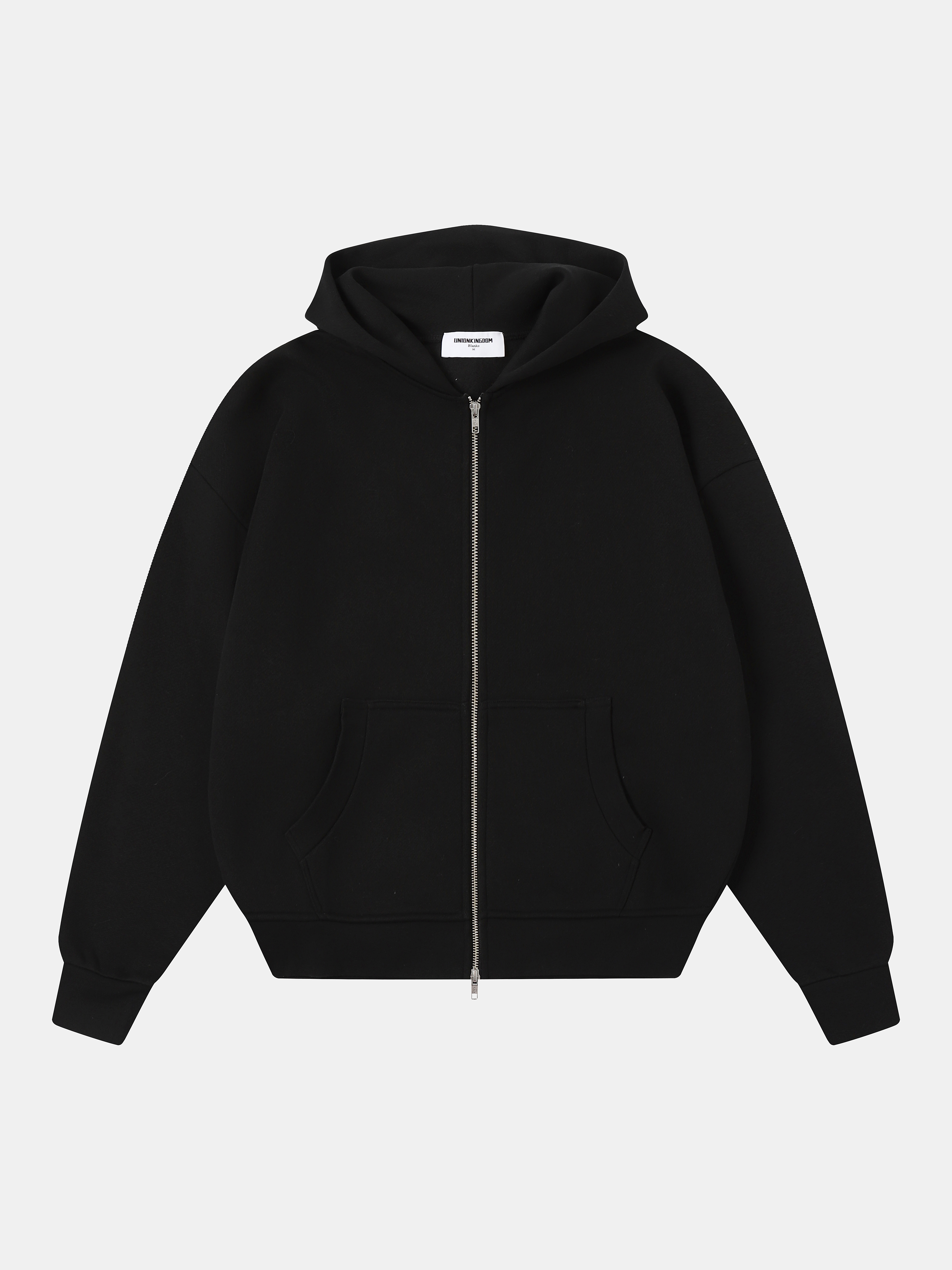thumbnail for 520g Union Kingdom Boxy Crop Zip-Up Own Brand Heavy weight Fleece Zipper Outwear