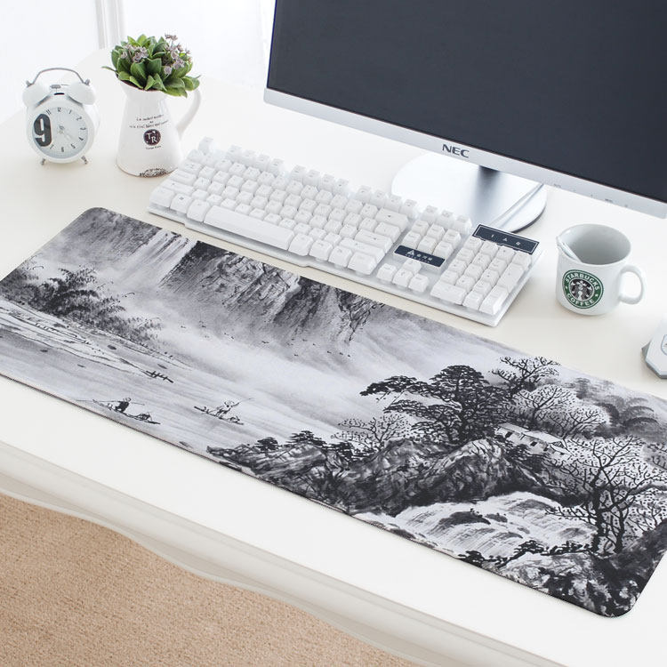 Ink Landscape painting Keyboard pad Desk pad waterproof non-slip Super large thickening Catcher Mouse padin the Computer Hardware/Monitor/Computer Peripherals , Computer Peripherals , Mouse Pad/Paste/Wrist pad  category - from Buy2taobao.com to provide professional Taobao agent buy service