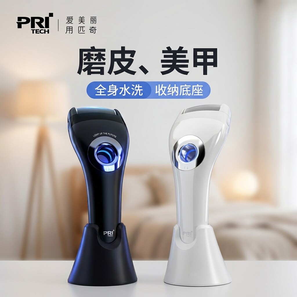 匹奇电动磨指甲修甲美甲打磨抛光磨皮机修足去死皮老茧刀修脚神器