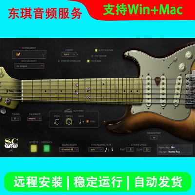 SC Virtual Electric Guitar 流行摇滚电吉他音色库 康泰克音源