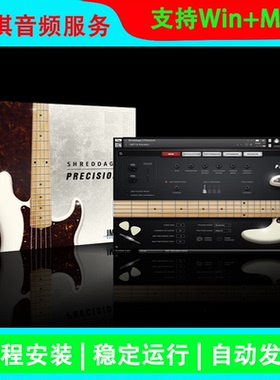 Shreddage 3 Precision KONTAKT经典的电贝司音源音色 远程安装