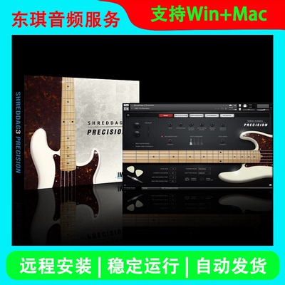 Shreddage 3 Precision KONTAKT经典的电贝司音源音色 远程安装