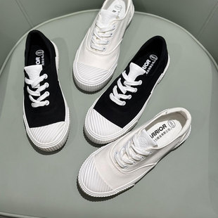 学生饼干鞋 女韩版 学院乐福鞋 休闲板鞋 回力经典 小白鞋 黑白色帆布鞋