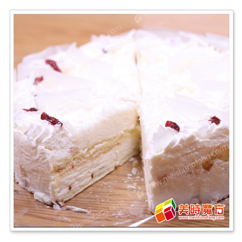 约翰丹尼jon donaire 白巧克力君度蛋糕 750g 8寸10切片 冷冻蛋糕