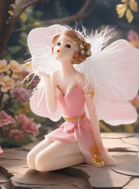 新款可爱花仙子家居装饰摆件礼品摆件玩偶ins现代摆件