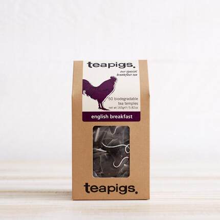 29年英国原装现货 teapigs 茶猪猪 英式早餐红茶 立体茶包 50茶包