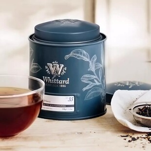 Whittard 33号英国进口格雷伯爵茶Earl Grey 玫瑰红茶100g铝罐装