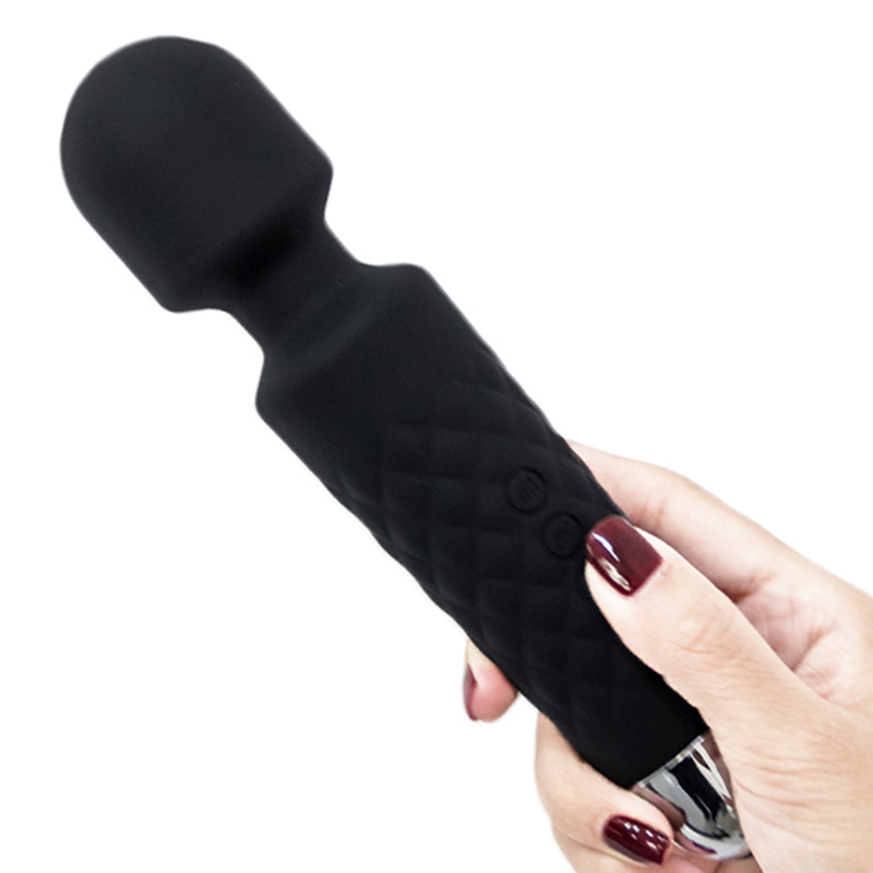 USB充电按摩棒震动多功能颈椎腰肩按摩锤小型便携手持式按摩器材