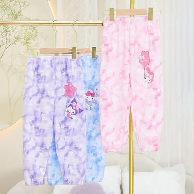 2025春夏新款男女童宽松时尚灯笼裤儿童运动长裤宝宝防蚊灯笼裤