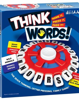 疯狂字母棋盘桌游亲子互动益智玩具tapple 疯狂字母转盘游戏