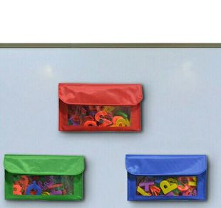 白板磁性收纳袋白板板擦笔盒黑板儿童涂鸦办公笔袋磁贴