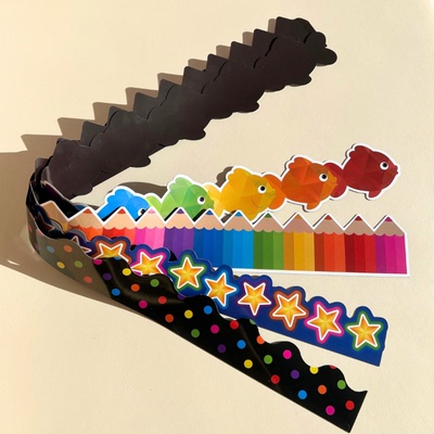 magnetic borders磁性白板黑板边框条学校教室环创边框背景墙装饰