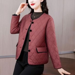 2026新款外套二八月开衫外穿时尚气质妈妈装纯色遮肚子显瘦夹克衫