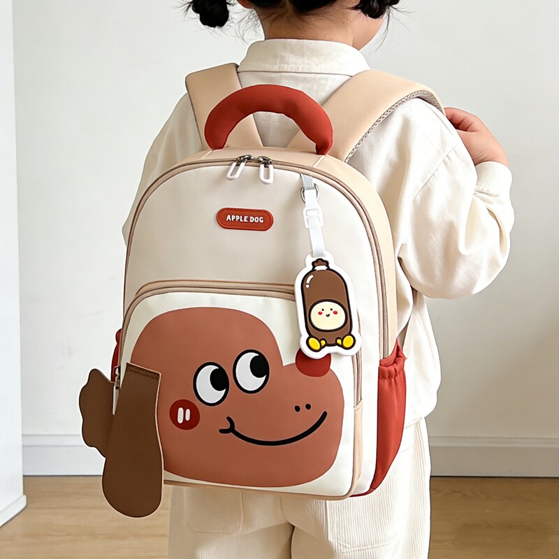 幼儿园可爱小狗减负双肩书包