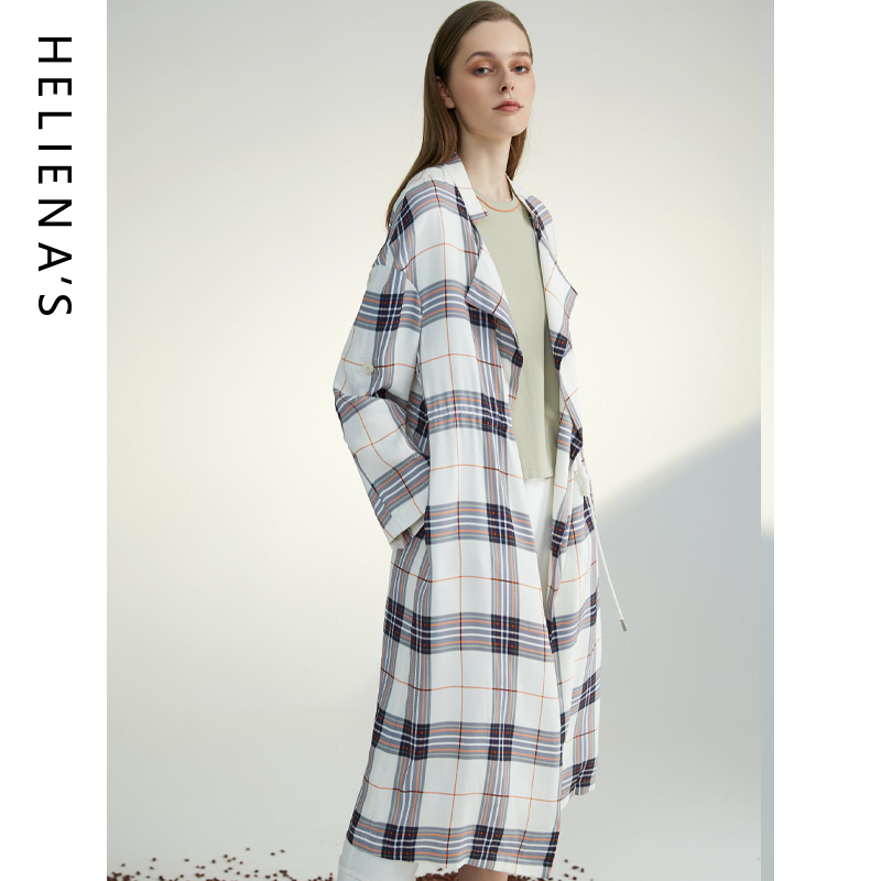 奢睿中长款风衣海兰丝