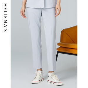 海兰丝长裤子女装秋季新款高腰通勤休闲气质西装裤商场同款阔腿裤