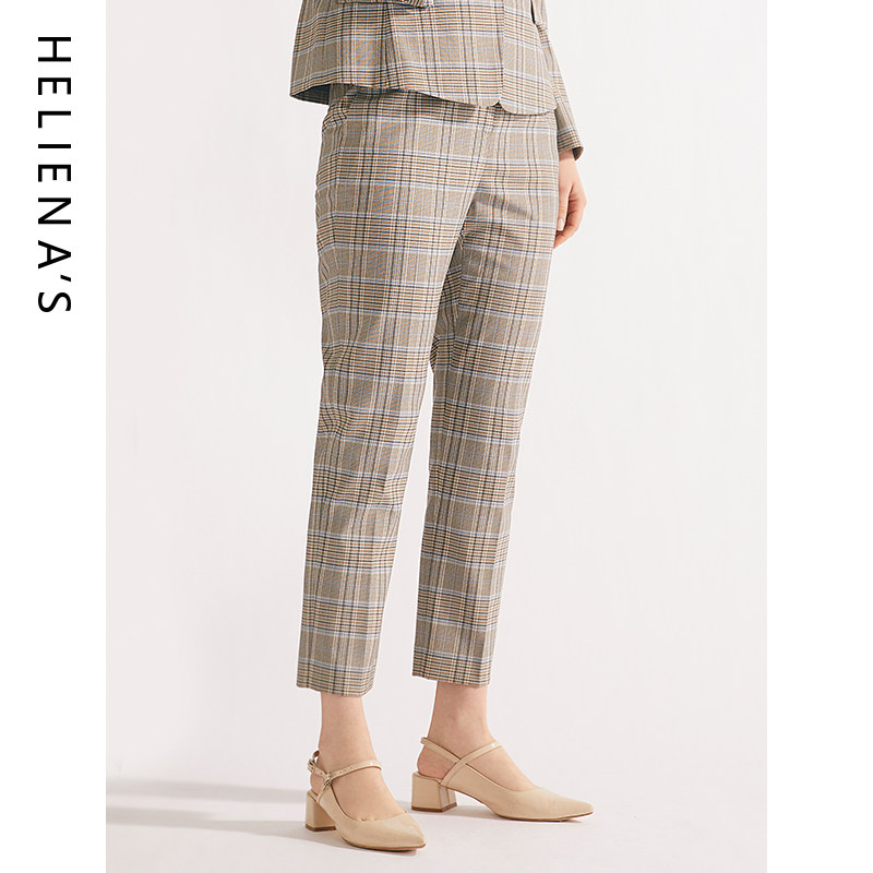 海兰丝气质高腰直筒西装裤职业装2024年春季新款工作裤子正装长裤