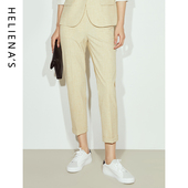 裤 23年秋季 新款 海兰丝轻商务高腰直筒通勤休闲西装 子 H231SL05