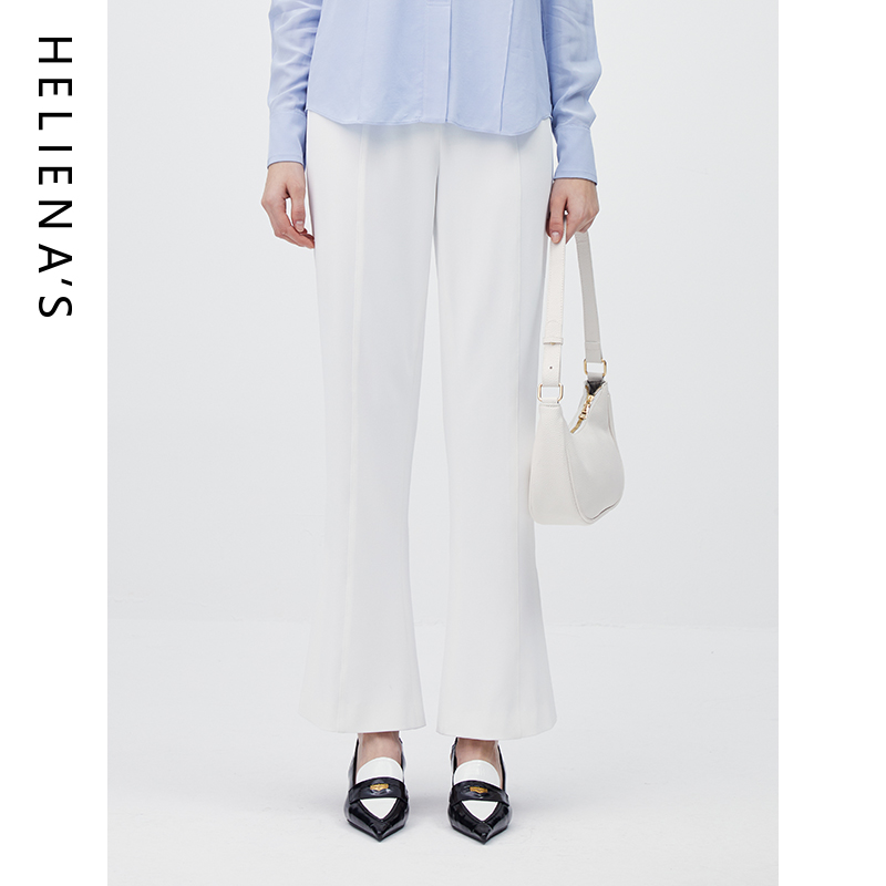 海兰丝休闲舒适直筒裤