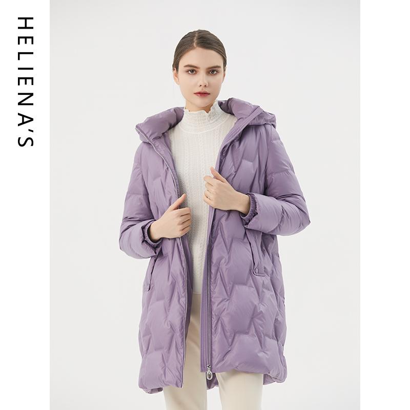 海兰丝商场同款中长款羽绒服