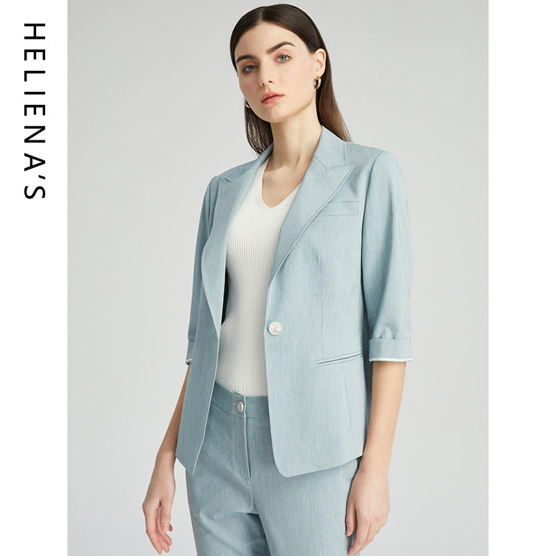 海兰丝时尚一粒扣气质西服