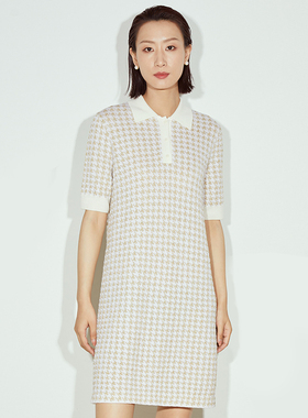 海兰丝连衣裙 商场同款23秋款显瘦连衣裙职业通勤西装裙H231KD02