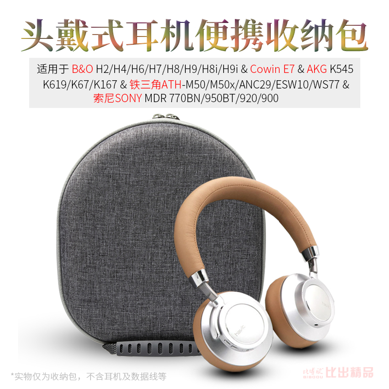 适用B&O Beoplay H9i H9头戴式蓝牙耳机包 H4 H6 H7 H8 H8i收纳盒