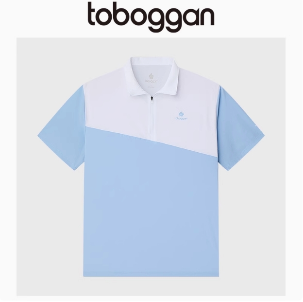 8-27F 加拿大男士时尚运动T恤POLO领拼色运动短袖 TB527811