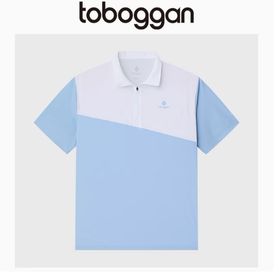 6.29K 加拿大男士时尚运动T恤POLO领拼色运动短袖 TB527811
