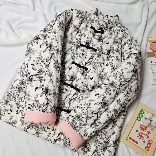 女士新中式棉花袄加厚外套