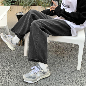 WH30*P50【主图数据好】 港风新品男士直筒宽松九分牛仔裤薄男潮,男装牛仔裤,电商A007-3