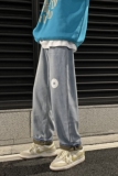WH08*加厚P50特港风新品加绒加厚保暖潮牛仔裤男宽松，男装牛仔裤，电商A007-3