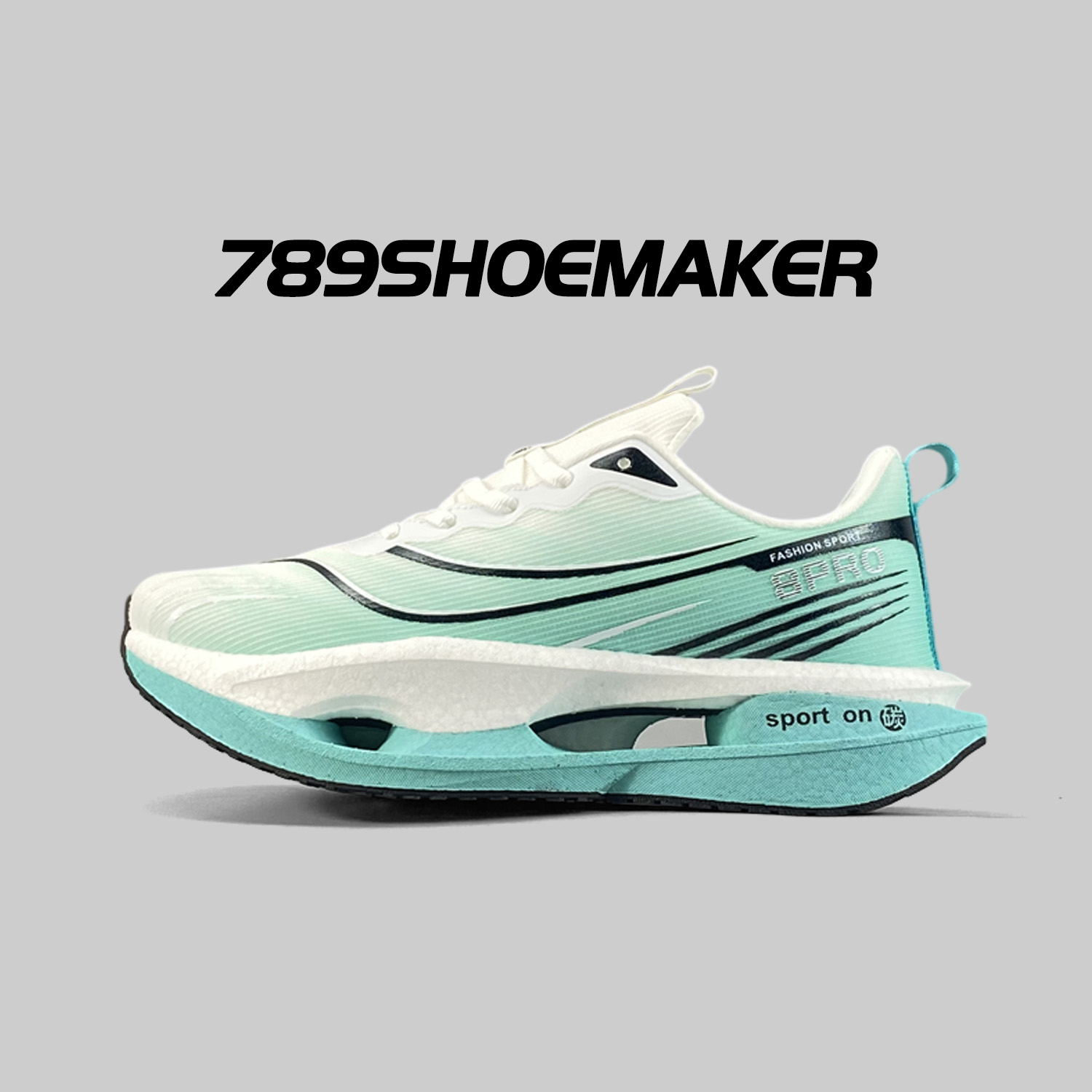 真爆碳板缓震透气专业竞速跑步鞋