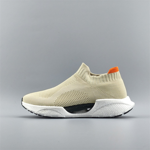 袜子鞋 爆米花软底缓震透气轻便春季 飞织网面鞋 外贸情侣运动休闲鞋