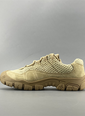 外贸高品质男士户外休闲鞋夏季透气舒适耐磨防滑真皮登山鞋网面鞋