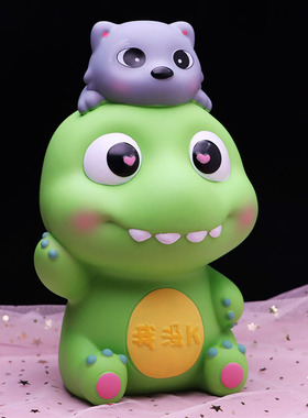 创意经典卡通猫和老鼠可爱儿童摆件男孩女孩防摔搪胶存钱罐礼物