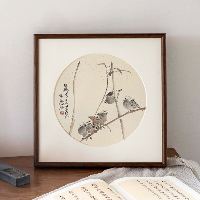 中古风画框空框装裱复古油画装饰外框实木边框条定制尺寸拼图相框