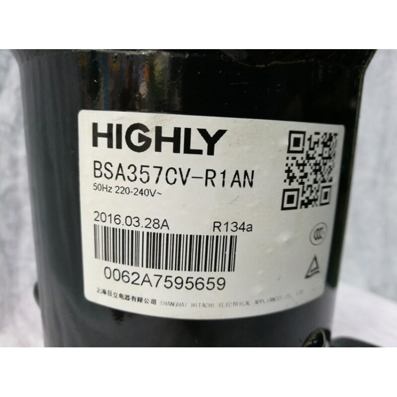 日立压缩机BSA357CV-R1AN除湿抽湿机红酒柜制冷转子式一体机机组