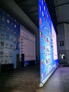 电动金属透声幕布高增益6～25米可定制