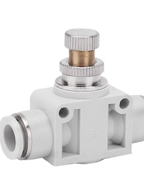 气动快插接头调节开关阀SA4/6/8/10/12管道型白色黑色蓝色