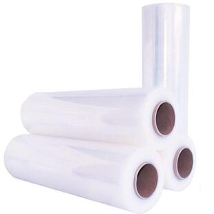 伏兴缠绕膜PE工业保鲜膜快递保护膜打包膜自粘性拉伸膜包装膜50cm