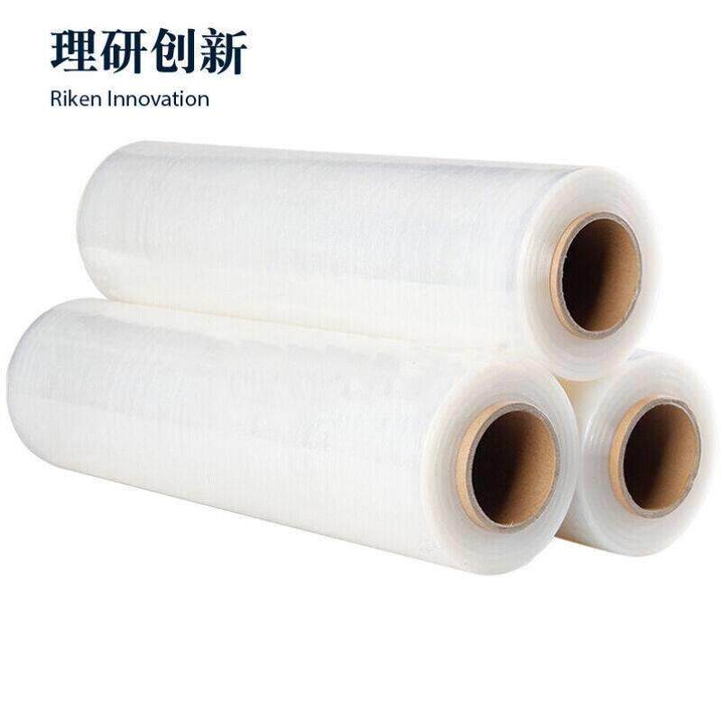 理研大卷PE缠绕膜商用拉伸膜宽50cm透明货物捆扎膜防水膜工业保鲜