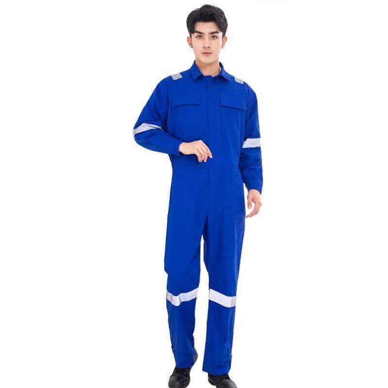 征战虎长袖连体工装纯棉连体工作服检修服爬塔服登塔服蛙服反光制