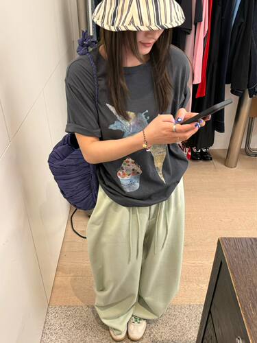 现货dohwaji韩国东大门2026春夏新款女装圆领短袖T恤女宽松打底衫