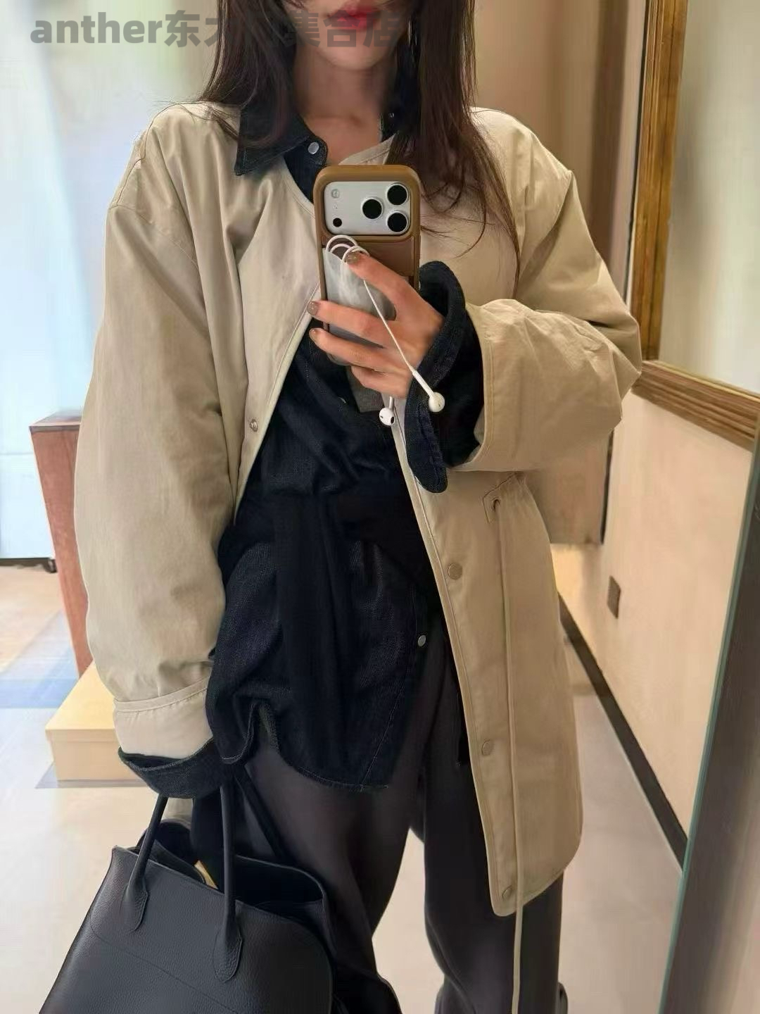 edit韩国东大门2025冬季新款时尚百搭宽松休闲中长款鹅绒服羽绒服