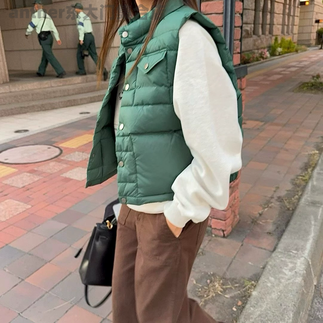 现货the able韩国东大门2025秋季时尚百搭宽松休闲鸭绒羽绒马甲